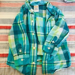 Gymboree Plaid Button Down